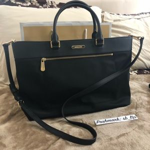 Michael Kors MK Colgate Black Large Tote Bag